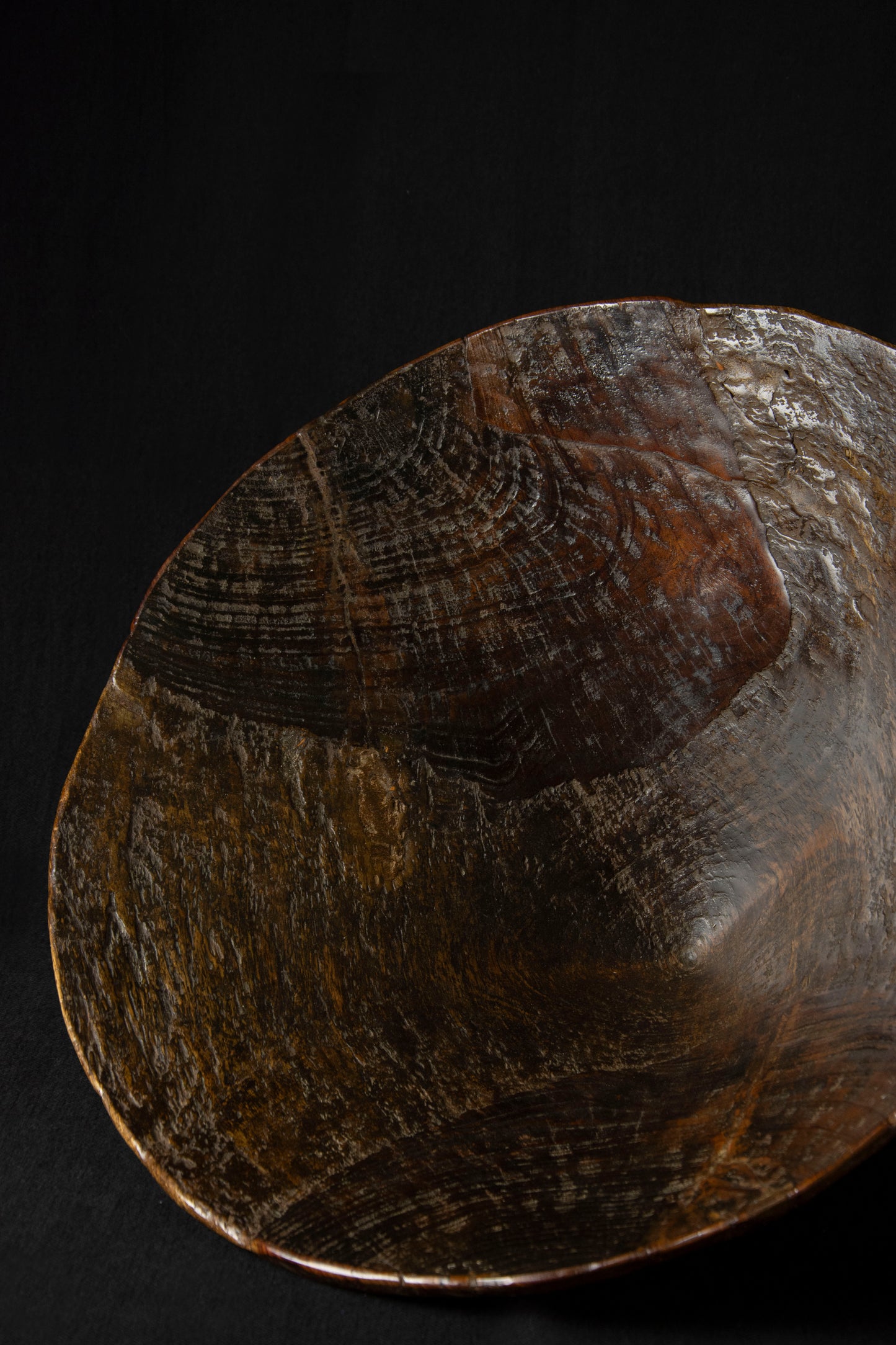 CONICAL WOOD BOWL