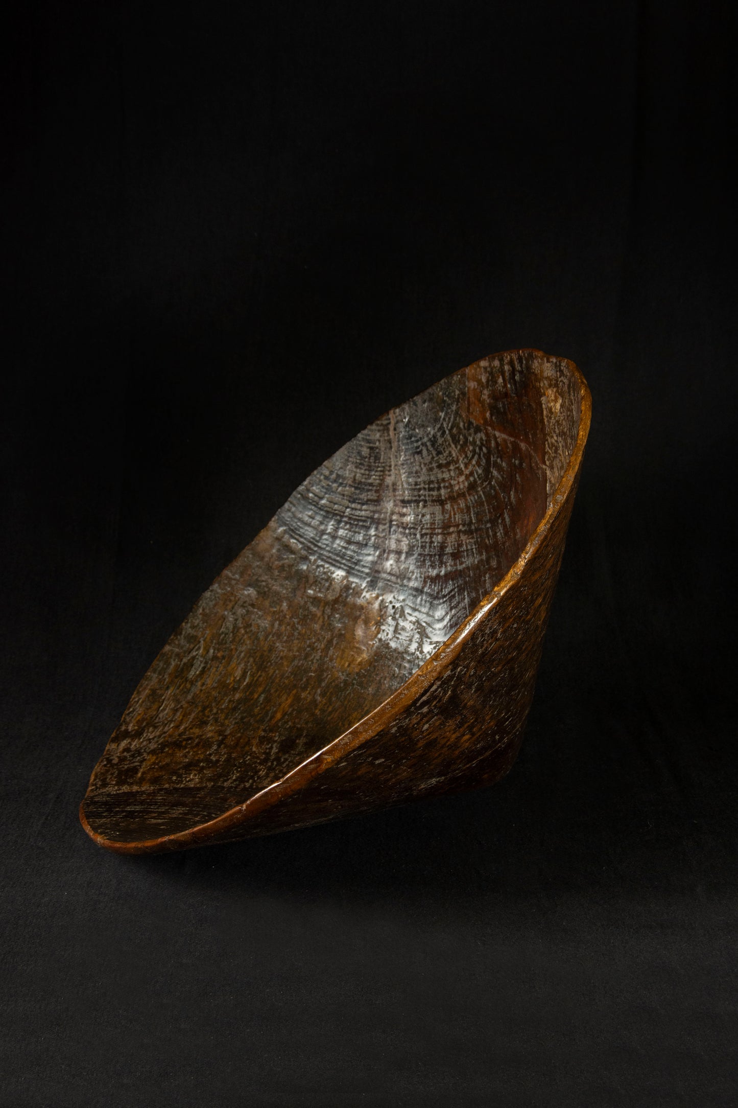 CONICAL WOOD BOWL