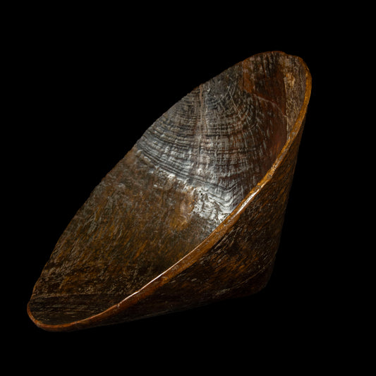 CONICAL WOOD BOWL