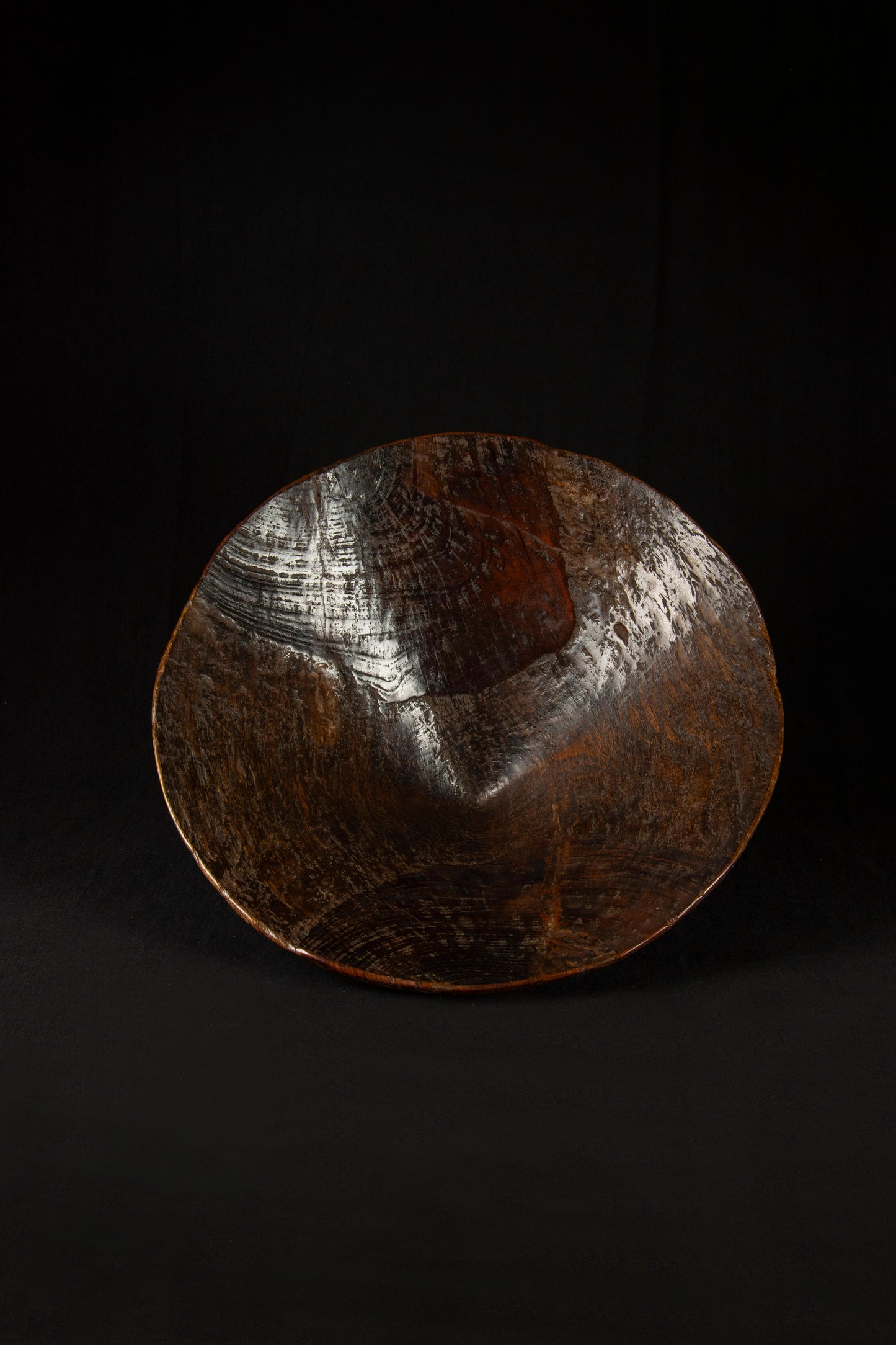 CONICAL WOOD BOWL