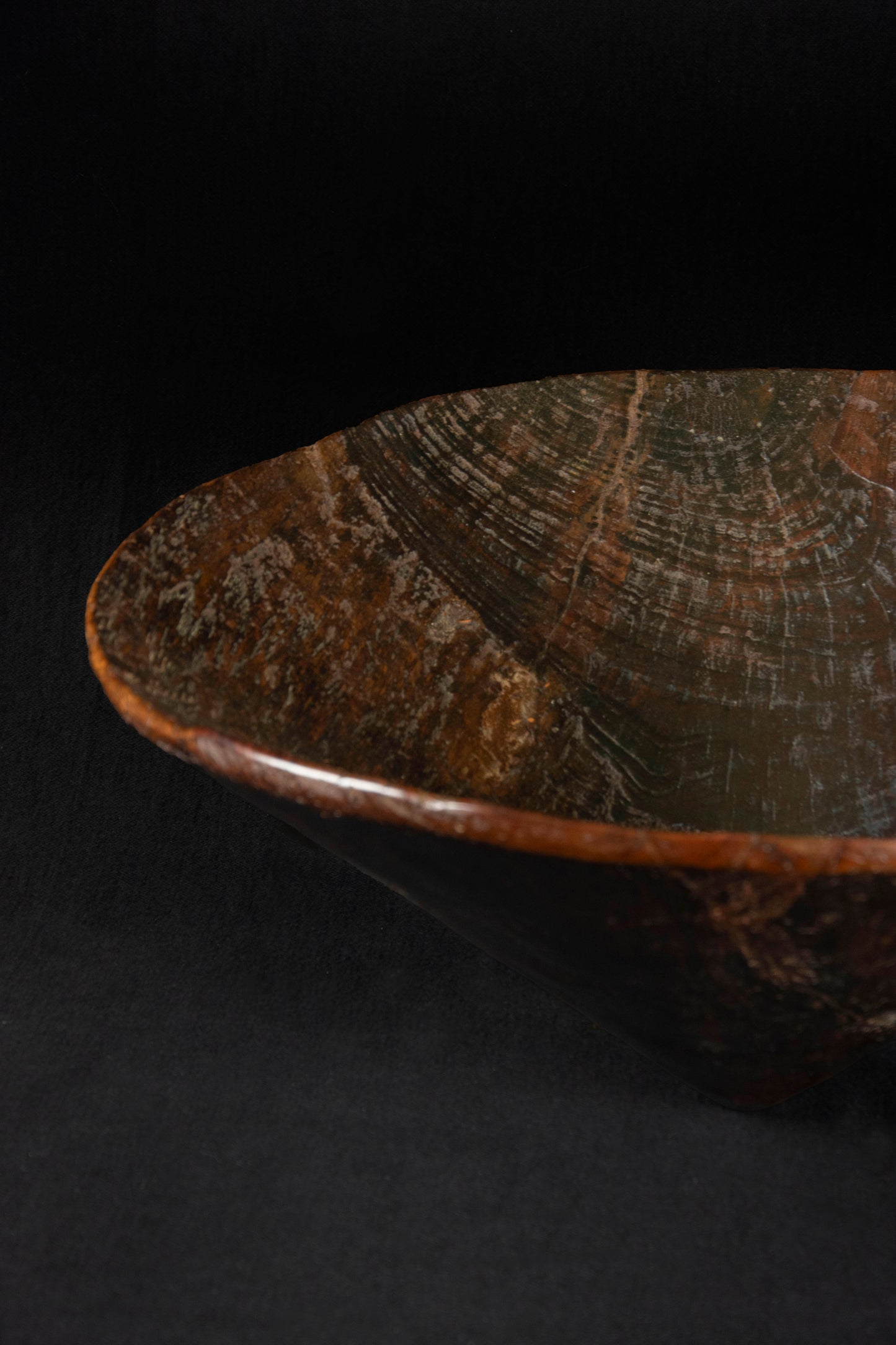 CONICAL WOOD BOWL