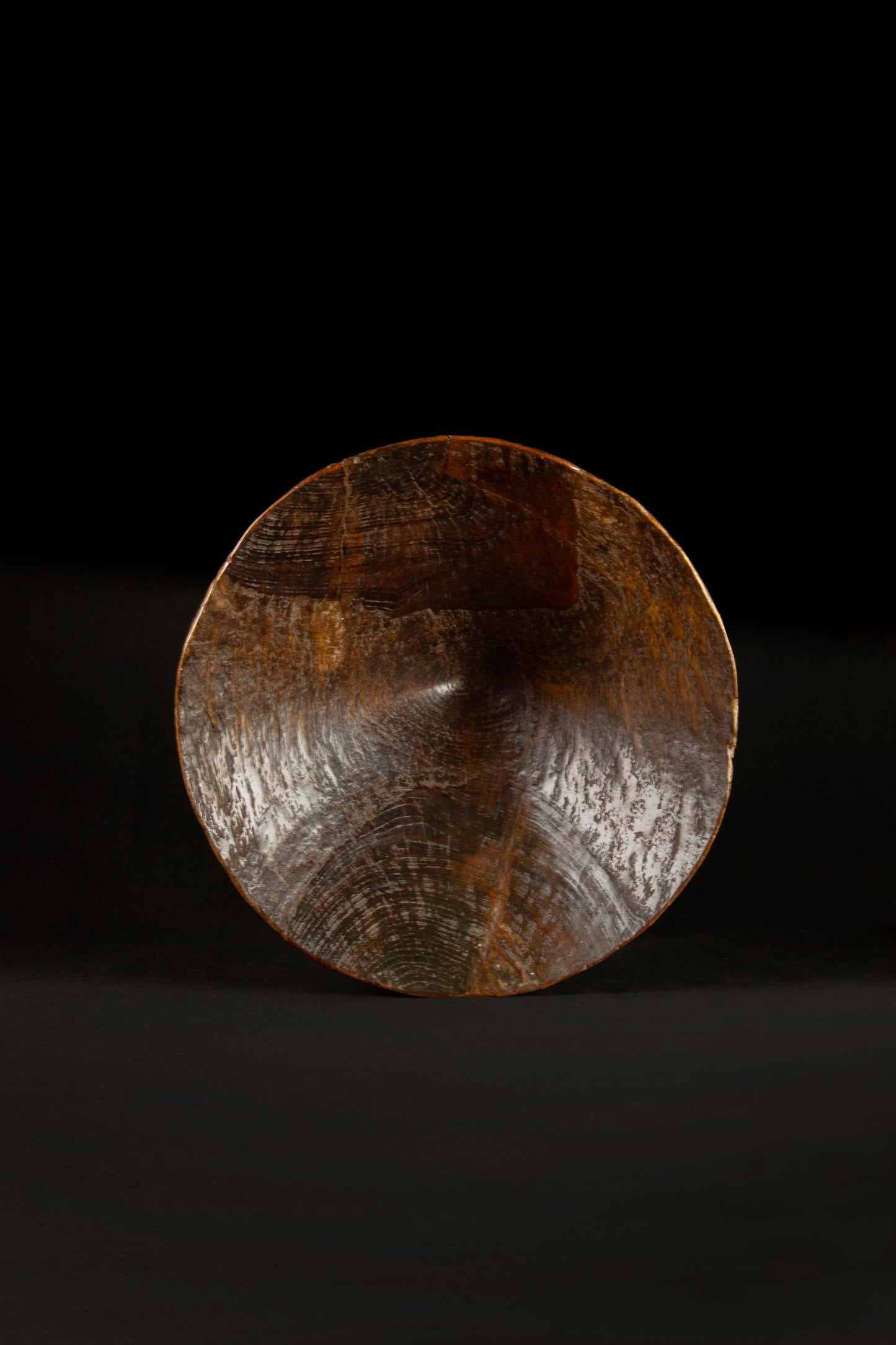 CONICAL WOOD BOWL