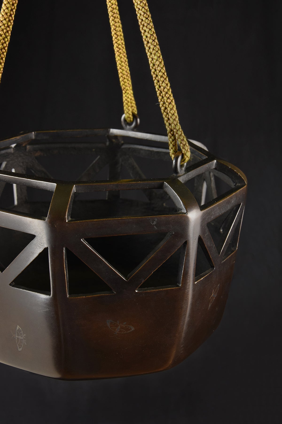 HANGING BRONZE VASE